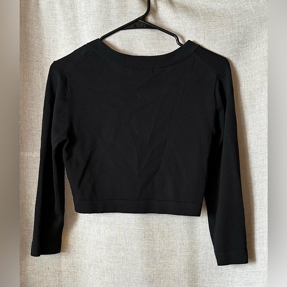 Jessica Howard•shrug/jacket•3/4 sleeve•small•viscose blend•black - Picture 2 of 12